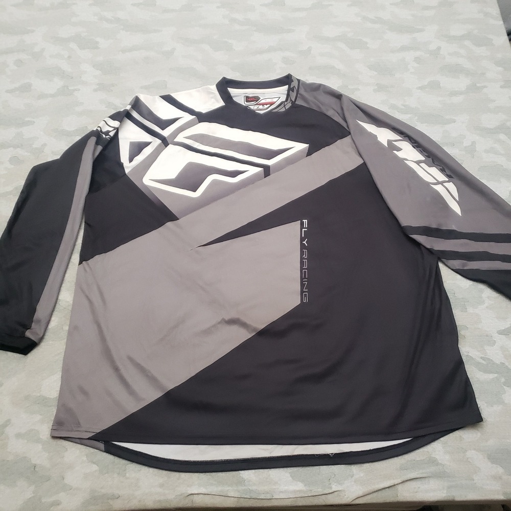 Fly Racing F-16 Jersey Shirt Mens 4XL Black Motocross Long Sleeve
